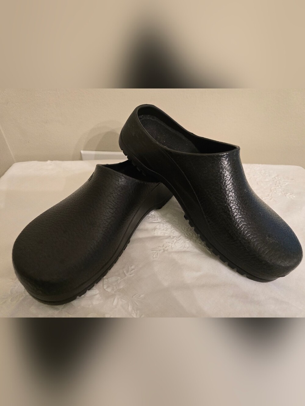 Birkenstock Super-Birki black Polyurethane Occupational Clogs- Slip-Proof